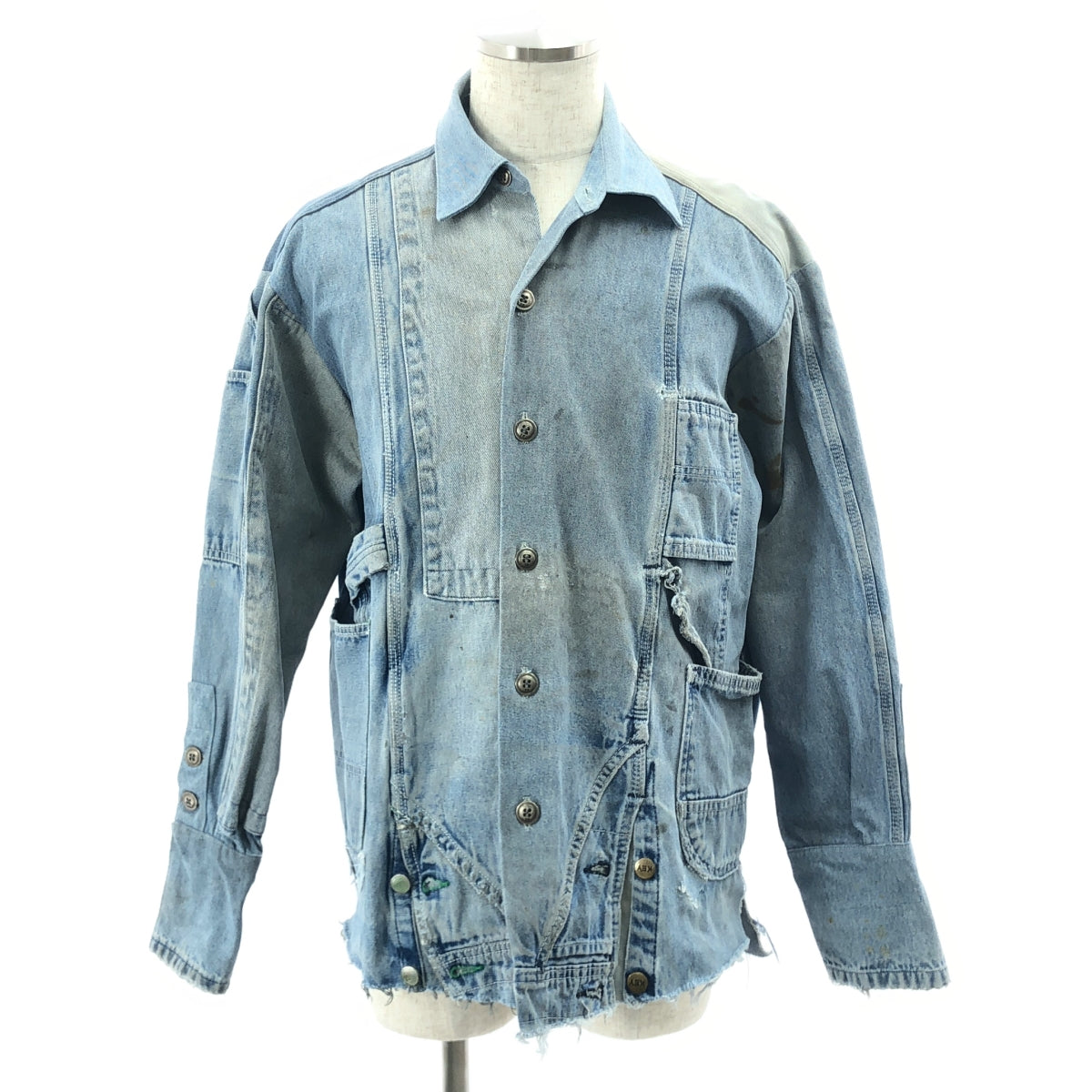 GREG LAUREN （グレッグローレン）デニムジャケット GREG LAUREN / グレッグローレン | OVERALL COLLARED BOXY DENIM / 再