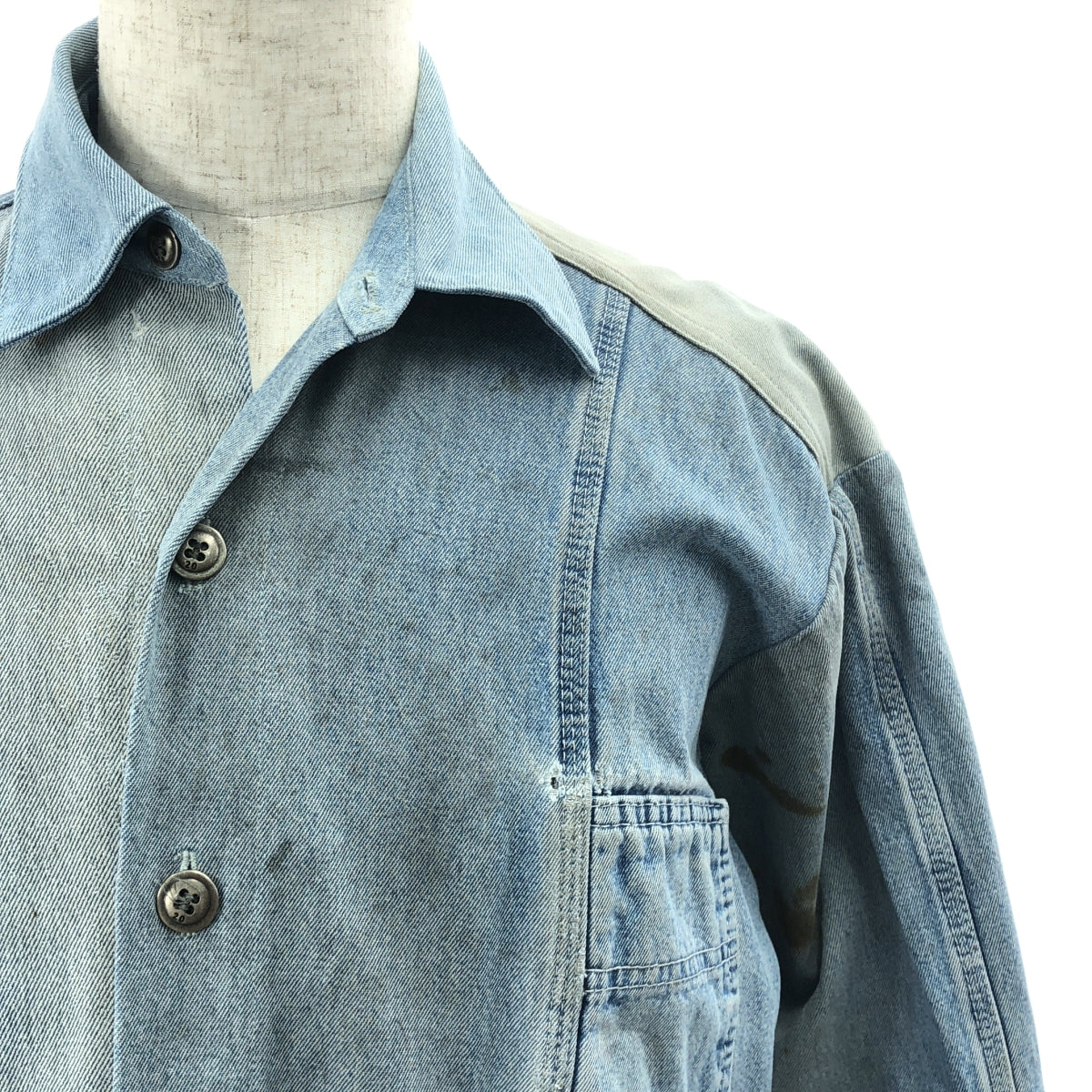 GREG LAUREN / グレッグローレン | OVERALL COLLARED BOXY DENIM / 再 GREG LAUREN / グレッグローレン | OVERALL COLLARED BOXY DENIM / 再