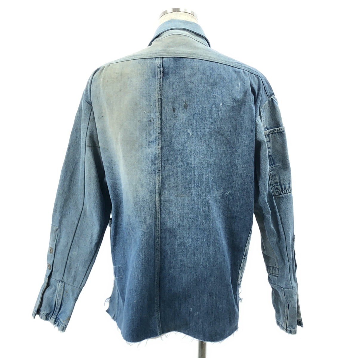 GREG LAUREN / グレッグローレン | OVERALL COLLARED BOXY DENIM / 再