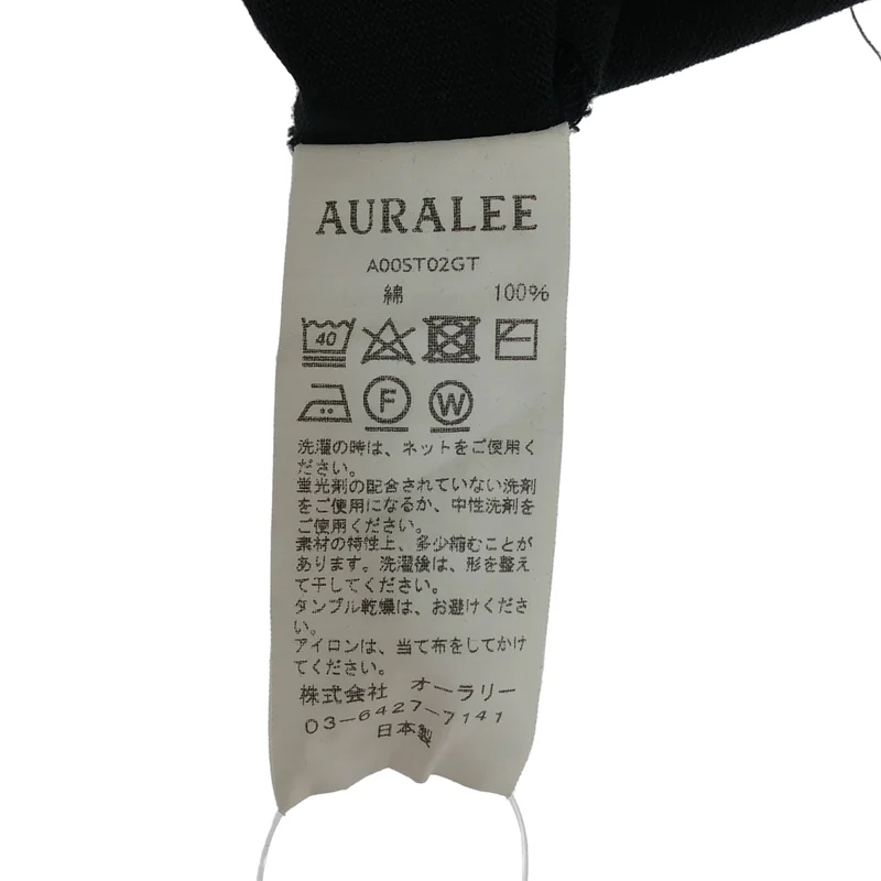 AURALEE / オーラリー | LUSTER PLAITING TEE クルーネック Tシャツ | 5 | メンズ