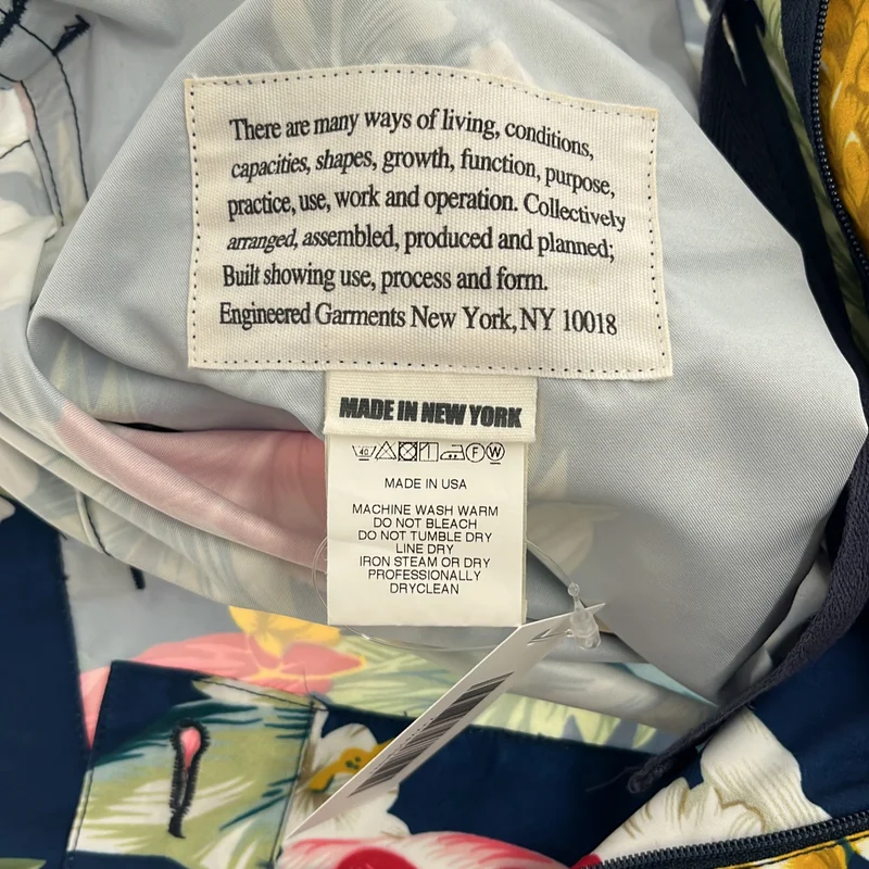 Engineered Garments / エンジニアドガーメンツ | ボタニカルプリント タックショートパンツ | M | メンズ