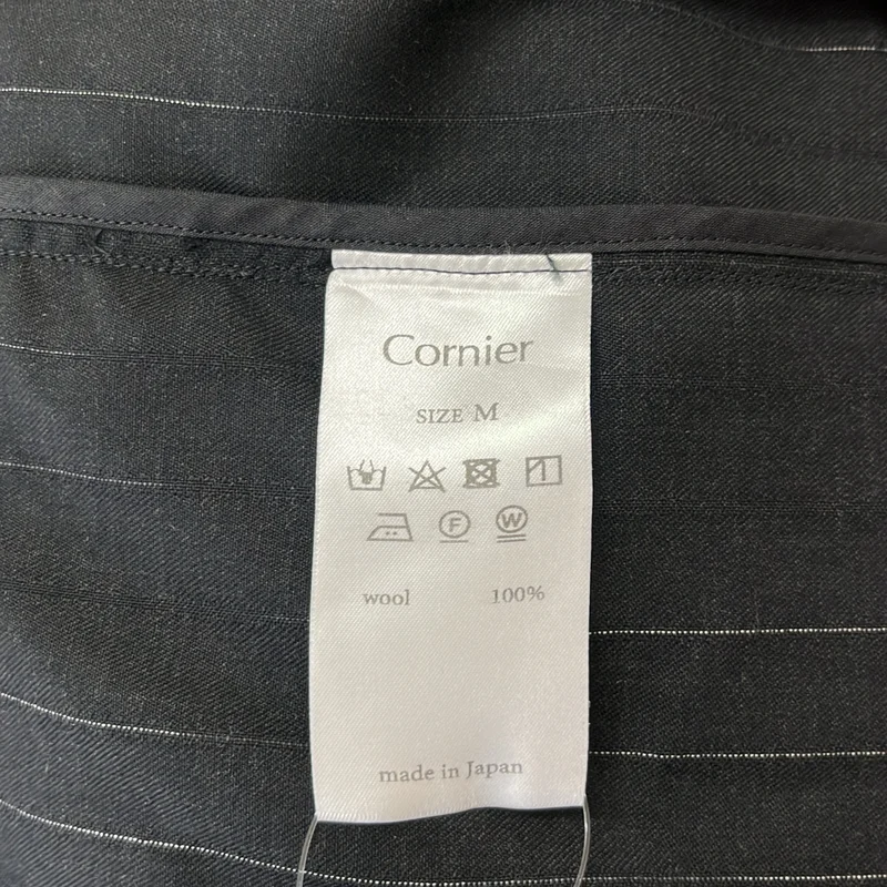CORNIER / コルニエ | ストライプ ドローストリング プルオーバー | M | メンズ
