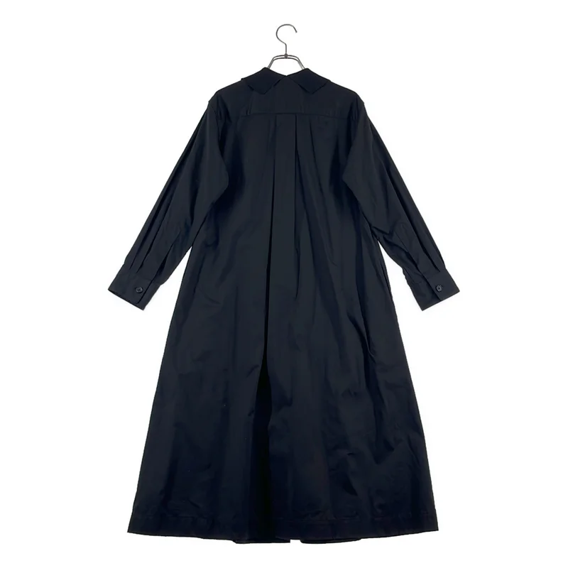 MARGARET HOWELL / マーガレットハウエル | 2023AW | WASHED COTTON SATIN コットン シルク ロング シャツ ワンピース | 1 | レディース