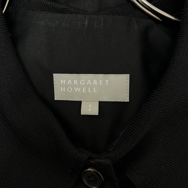 MARGARET HOWELL / マーガレットハウエル | 2023AW | WASHED COTTON SATIN コットン シルク ロング シャツ ワンピース | 1 | レディース