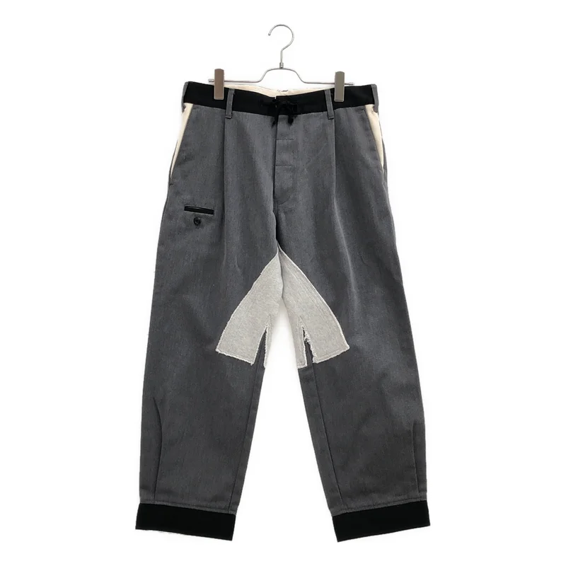 TAKAHIROMIYASHITA The Soloist / タカヒロミヤシタザソロイスト | × Dickies / スウェット切替 再構築 タックパンツ TM-01 | 32 | メンズ