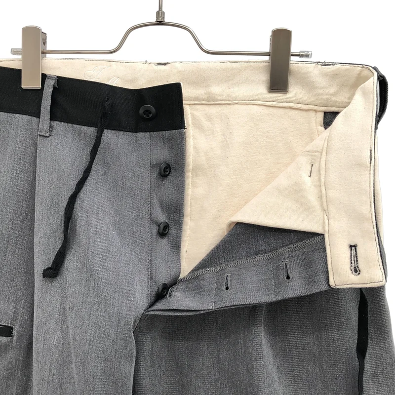 TAKAHIROMIYASHITA The Soloist / タカヒロミヤシタザソロイスト | × Dickies / スウェット切替 再構築 タックパンツ TM-01 | 32 | メンズ