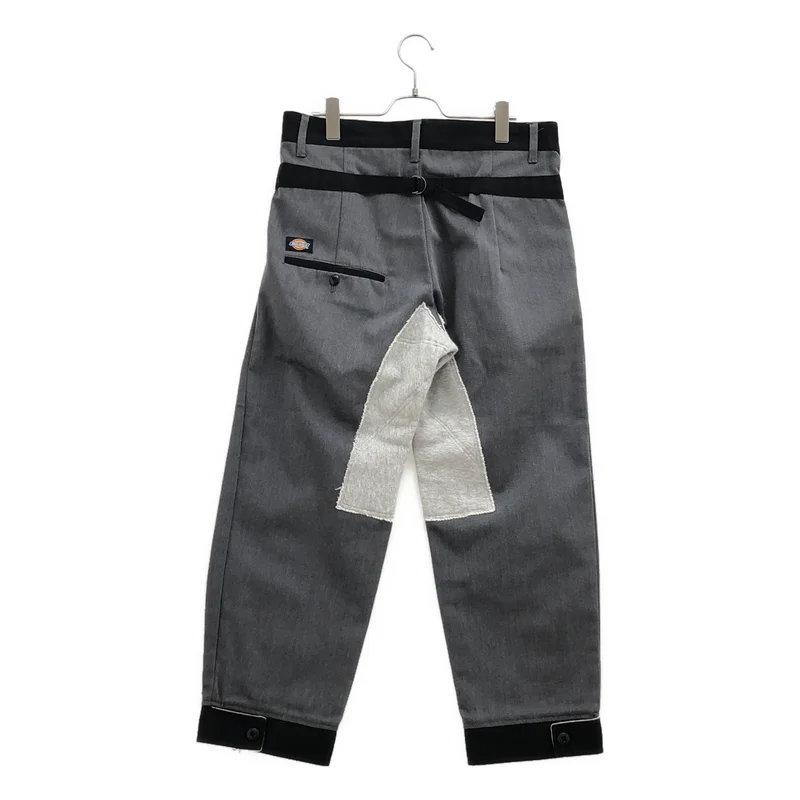 TAKAHIROMIYASHITA The Soloist / タカヒロミヤシタザソロイスト | × Dickies / スウェット切替 再構築 タックパンツ TM-01 | 32 | メンズ