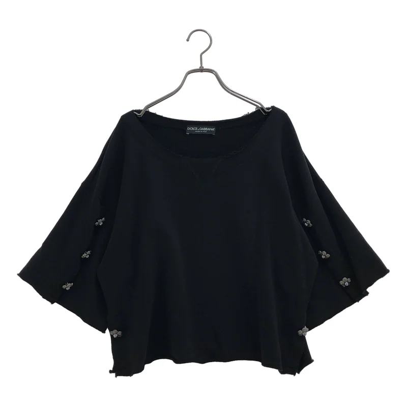 DOLCE＆GABBANA / ドルチェ＆ガッバーナ | カットオフ スウェット トップス | 40 | レディース