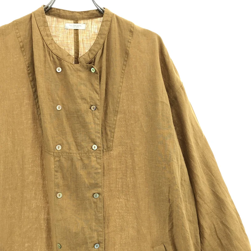fog linen work / フォグリネンワーク | リネン スタンドカラー シャツワンピース |