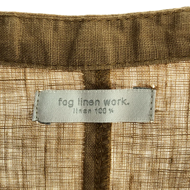 fog linen work / フォグリネンワーク | リネン スタンドカラー シャツワンピース |
