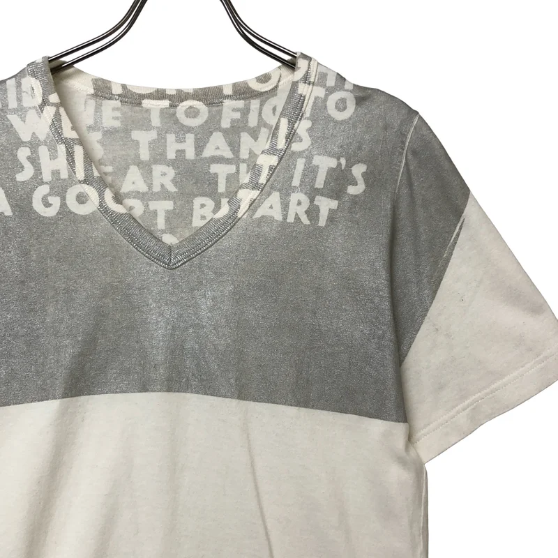 Maison Martin Margiela / メゾンマルタンマルジェラ | 2013SS | AIDS / エイズ ロゴ Tシャツ カットソー | S | レディース