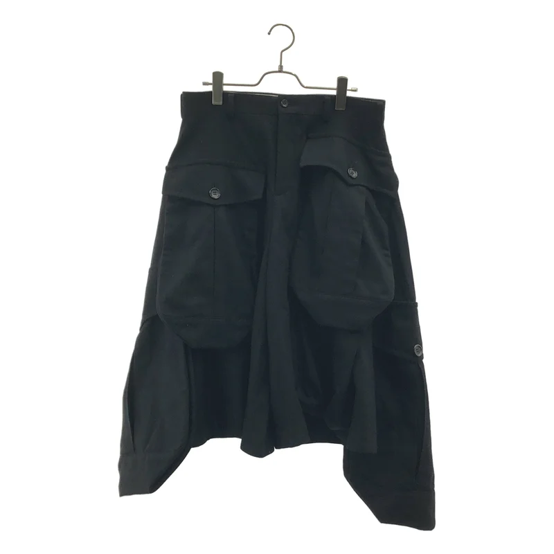 COMME des GARCONS HOMME PLUS / コムデギャルソンオムプリュス | 2025AW | ウール ポケットショーツ ワイドパンツ | S | メンズ