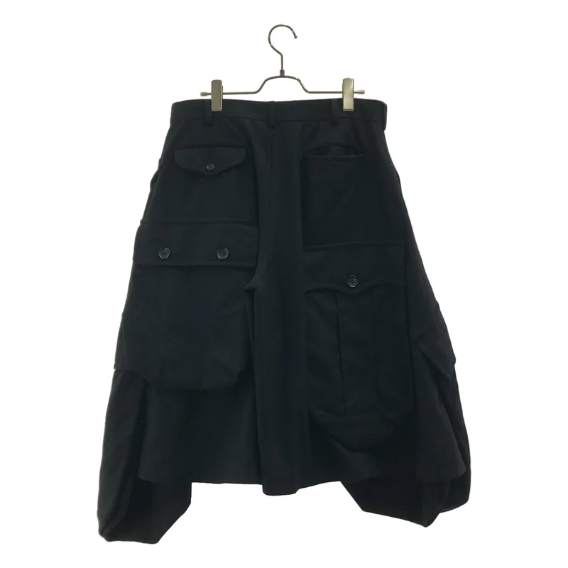 COMME des GARCONS HOMME PLUS / コムデギャルソンオムプリュス | 2025AW | ウール ポケットショーツ ワイドパンツ | S | メンズ