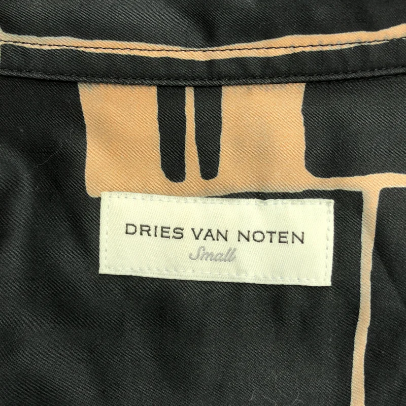 DRIES VAN NOTEN / ドリスヴァンノッテン | 総柄 オーバーシルエット ロングシャツ | S | レディース