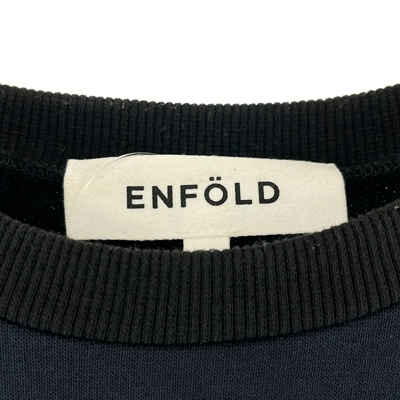 ENFOLD / エンフォルド | ハードコンパクト裏毛 デコラプルオーバー トレーナー | 38 | レディース