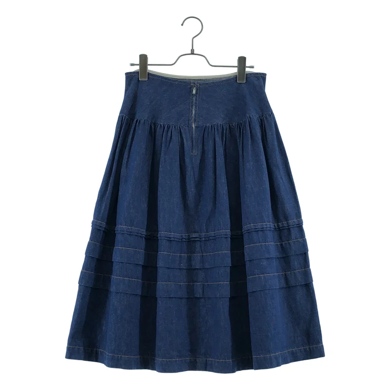 tricot COMME des GARCONS / トリココムデギャルソン | 2006SS | 製品洗い加工 コットン リネン サイドティアード スカート | M | レディース