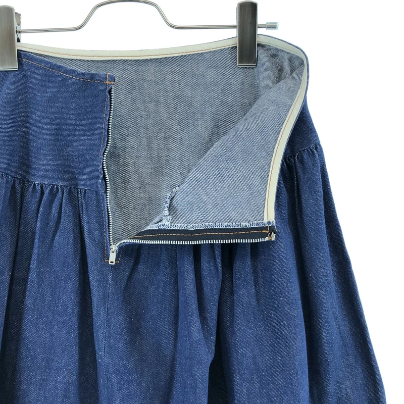 tricot COMME des GARCONS / トリココムデギャルソン | 2006SS | 製品洗い加工 コットン リネン サイドティアード スカート | M | レディース