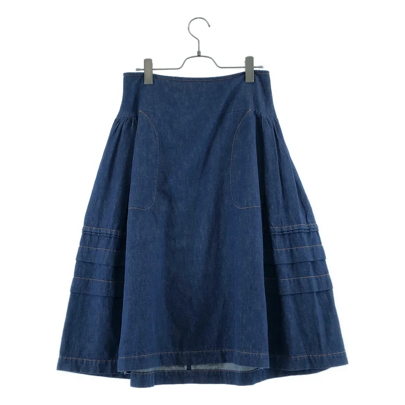 tricot COMME des GARCONS / トリココムデギャルソン | 2006SS | 製品洗い加工 コットン リネン サイドティアード スカート | M | レディース