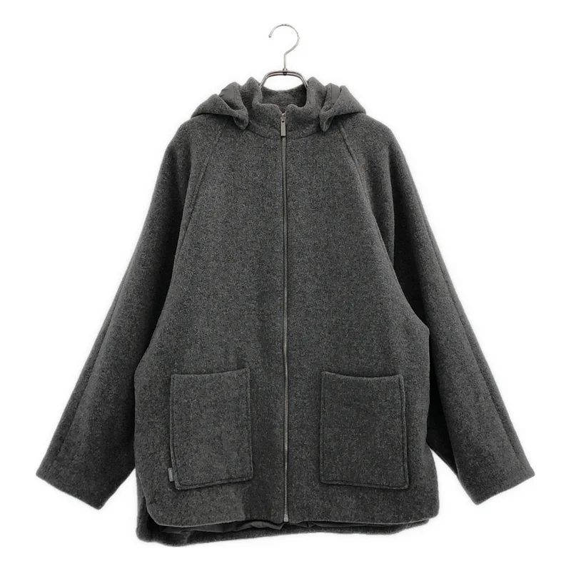 LACOSTE / ラコステ | フーデットハーフコート BF3266 | 34 | レディース