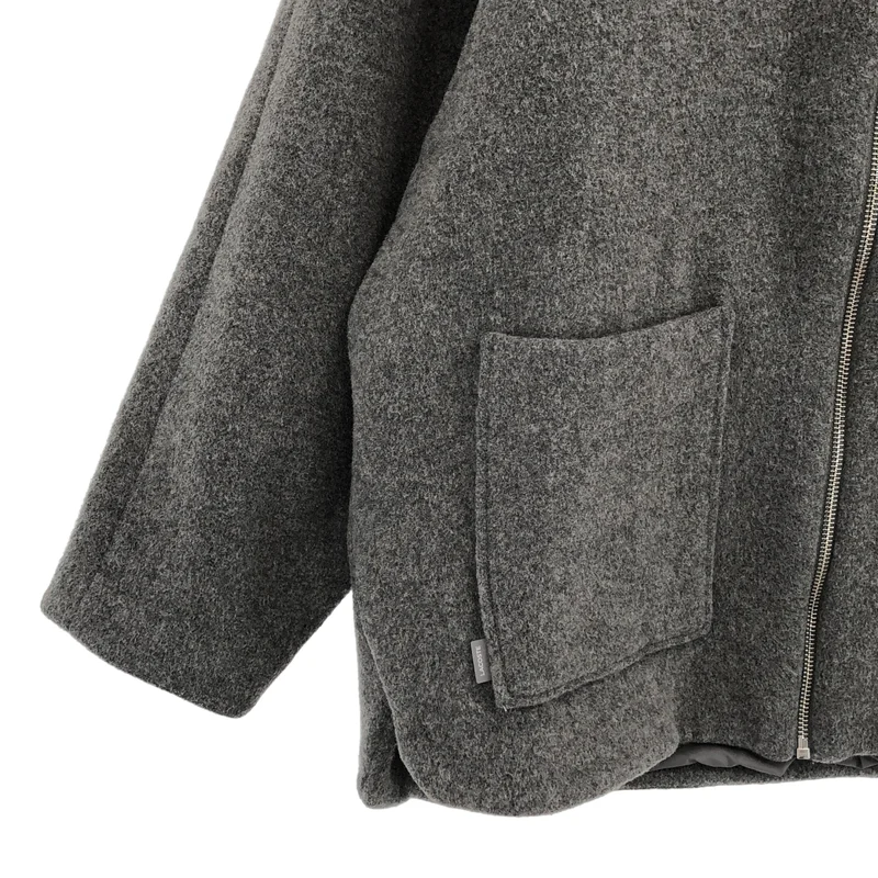 LACOSTE / ラコステ | フーデットハーフコート BF3266 | 34 | レディース