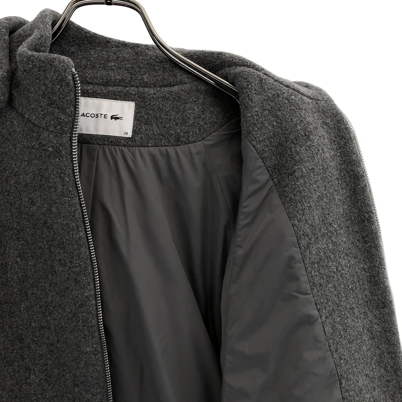 LACOSTE / ラコステ | フーデットハーフコート BF3266 | 34 | レディース