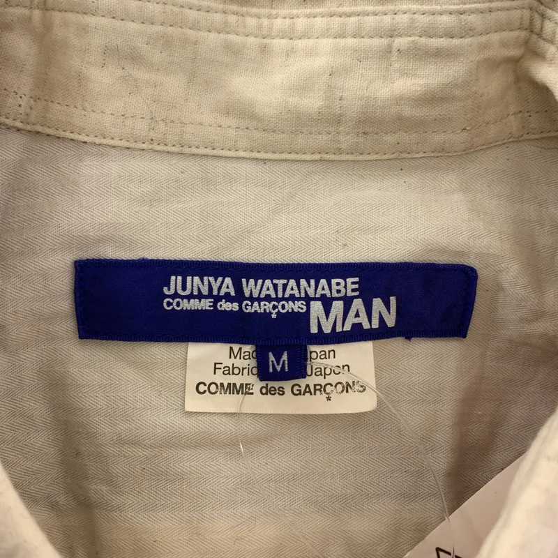 JUNYAWATANABE COMMEdesGARCONS MAN / ジュンヤワタナベマン | 2016SS | 総柄 異素材 切替 パッチワーク シャツ | M | メンズ