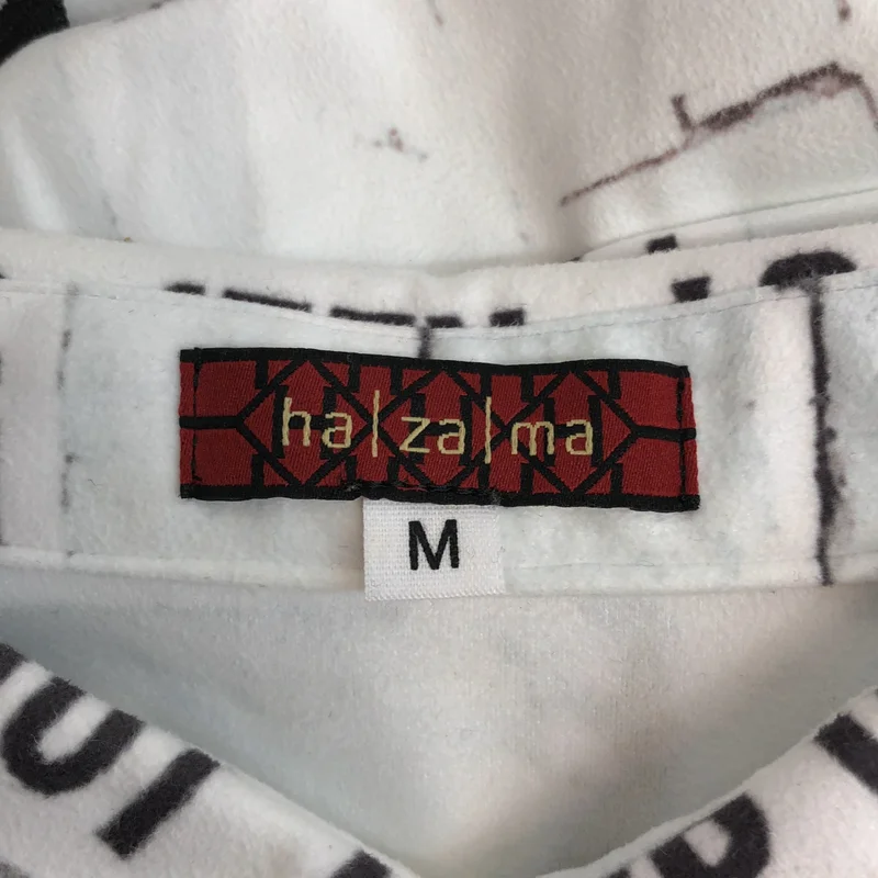 ha | za | ma / ハザマ | 2021年製 | 絶対不可侵 / KEEP OUT 総柄 ベルテッド シャツワンピース | M | レディース