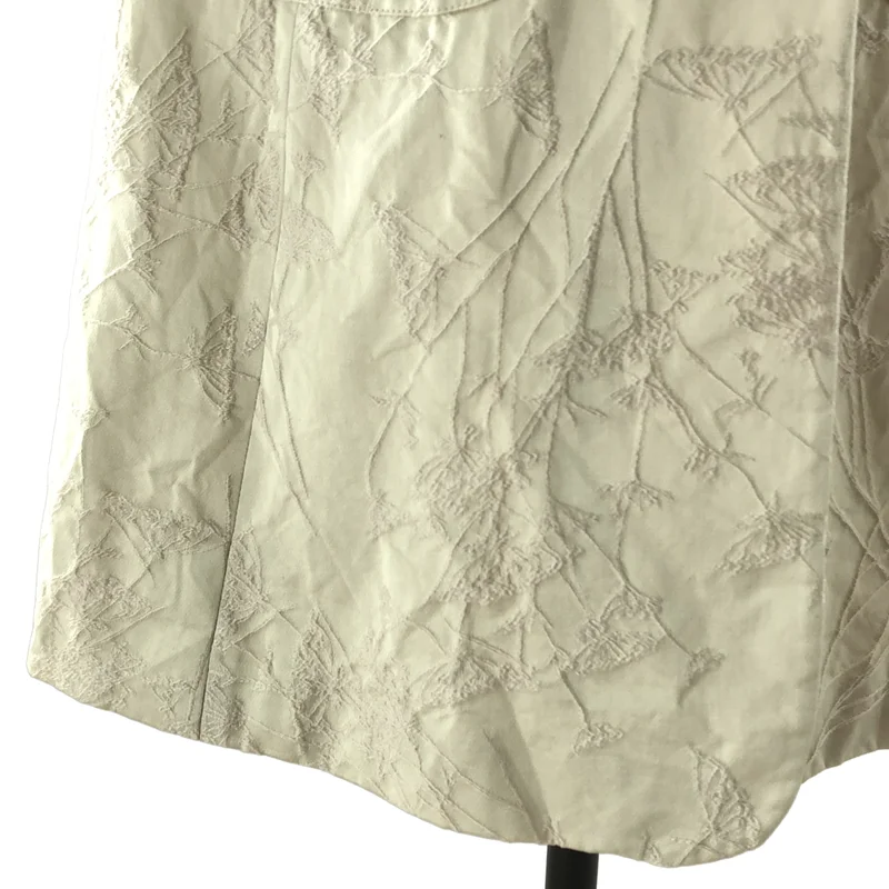 ARMANI COLLEZIONI / アルマーニコレツォーニ | コットン フラワージャガード スタンドカラーコート | 36 | レディース
