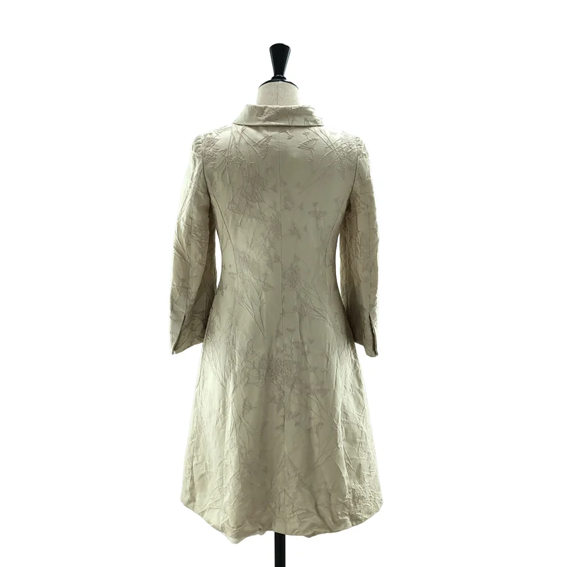 ARMANI COLLEZIONI / アルマーニコレツォーニ | コットン フラワージャガード スタンドカラーコート | 36 | レディース