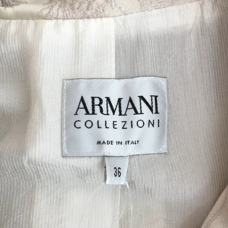 ARMANI COLLEZIONI / アルマーニコレツォーニ | コットン フラワージャガード スタンドカラーコート | 36 | レディース