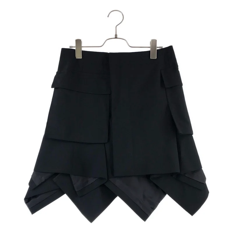 sacai / サカイ | 2024SS | ウール混 トープ ペプラムスカート | 2 | レディース