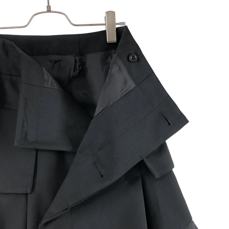 sacai / サカイ | 2024SS | ウール混 トープ ペプラムスカート | 2 | レディース
