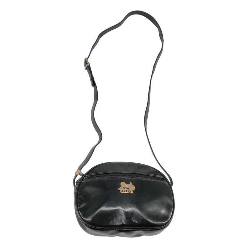 CELINE / セリーヌ | パテントレザー カレッジ トリオンフ クロスボディバッグ |
