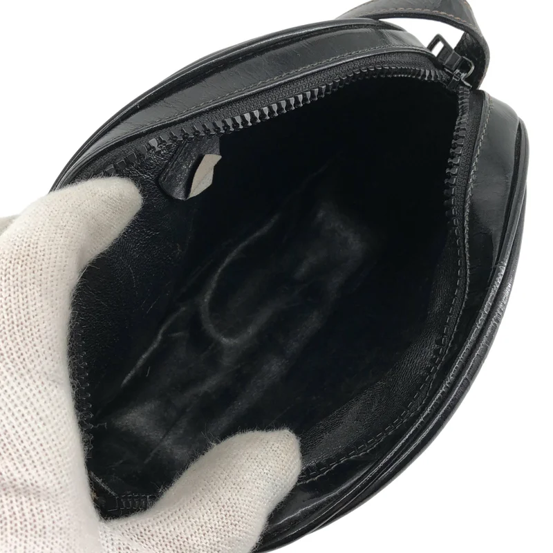 CELINE / セリーヌ | パテントレザー カレッジ トリオンフ クロスボディバッグ |