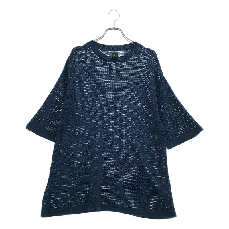 BATONER / バトナー | 2024SS | SUMMER KNIT CREW NECK SHORT SLEEVE / 和紙 メッシュニット カットソー | 2 | メンズ