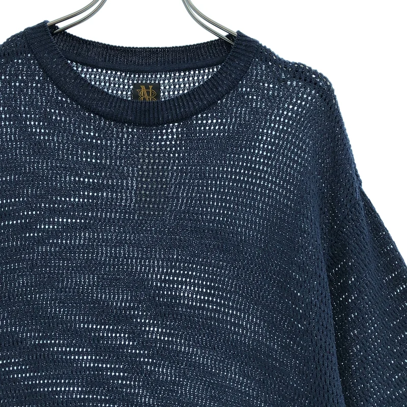 BATONER / バトナー | 2024SS | SUMMER KNIT CREW NECK SHORT SLEEVE / 和紙 メッシュニット カットソー | 2 | メンズ