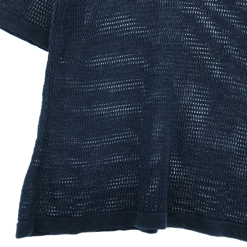 BATONER / バトナー | 2024SS | SUMMER KNIT CREW NECK SHORT SLEEVE / 和紙 メッシュニット カットソー | 2 | メンズ