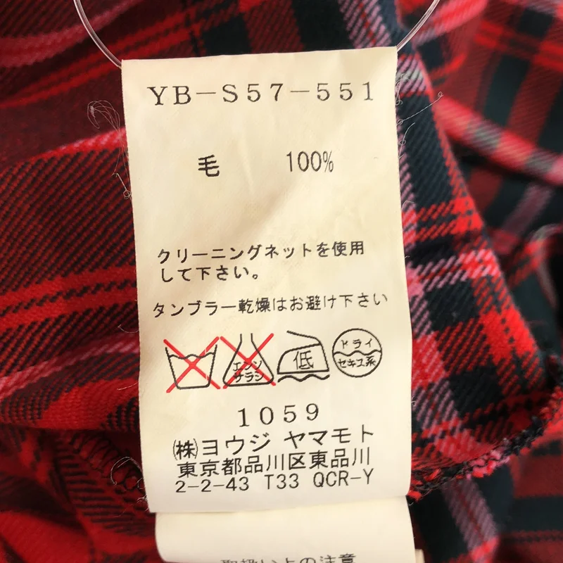 Y's / ワイズヨウジヤマモト | チェック プリーツ スカート YB-S57-551 | 1 | レディース