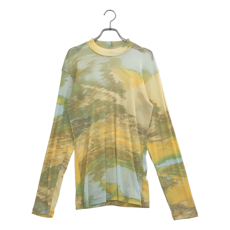 HOMME PLISSE ISSEY MIYAKE / オムプリッセイッセイミヤケ | 2025AW | AGATE SHEER 総柄プリント シアーカットソー | 3 | メンズ