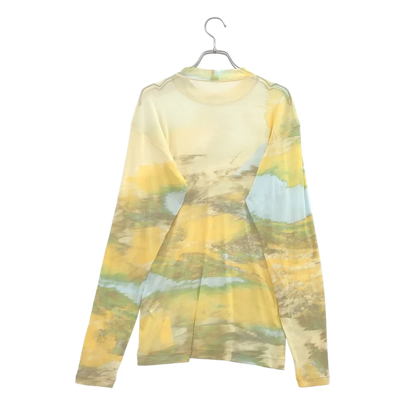 HOMME PLISSE ISSEY MIYAKE / オムプリッセイッセイミヤケ | 2025AW | AGATE SHEER 総柄プリント シアーカットソー | 3 | メンズ