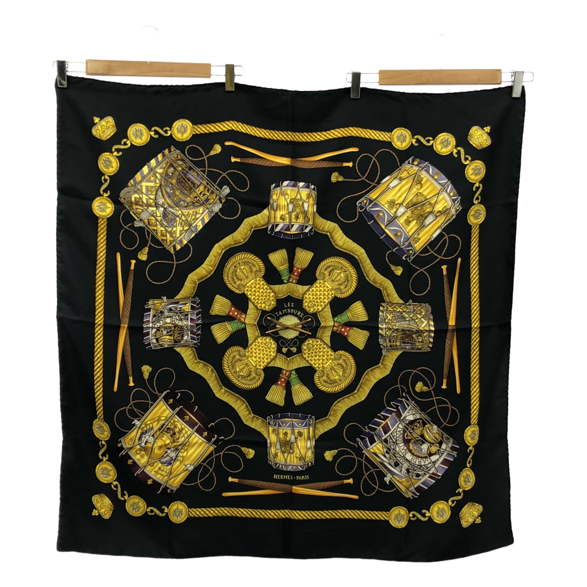 s*g様 エルメス LES TAMBOURS タンブールの太鼓 カレ90 シルク 美品】 HERMES / エルメス | LES TAMBOURS タンブールの太鼓 カレ90