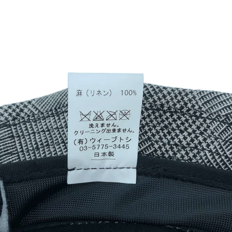 CA4LA / カシラ | リネン チェック サイドリボン バケットハット |