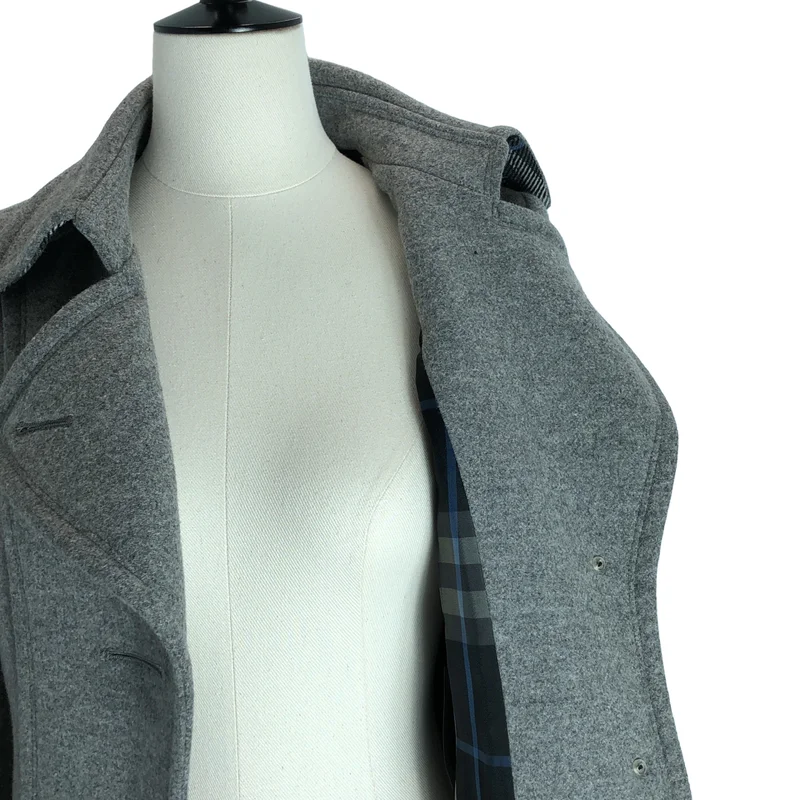 BURBERRY BLUE LABEL / バーバリーブルーレーベル | ウール アンゴラ混 トレンチコート | 38 | レディース