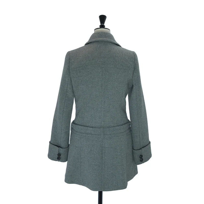 BURBERRY BLUE LABEL / バーバリーブルーレーベル | ウール アンゴラ混 トレンチコート | 38 | レディース