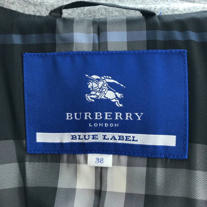 BURBERRY BLUE LABEL / バーバリーブルーレーベル | ウール アンゴラ混 トレンチコート | 38 | レディース