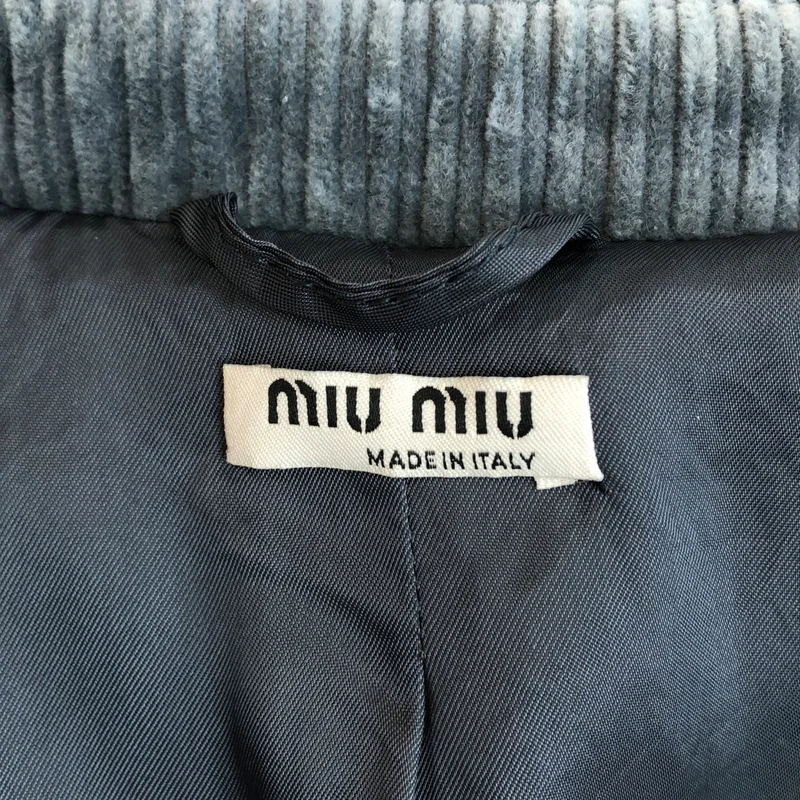 miu miu / ミュウミュウ | コーデュロイ ラウンドカラーコート | 36 | レディース