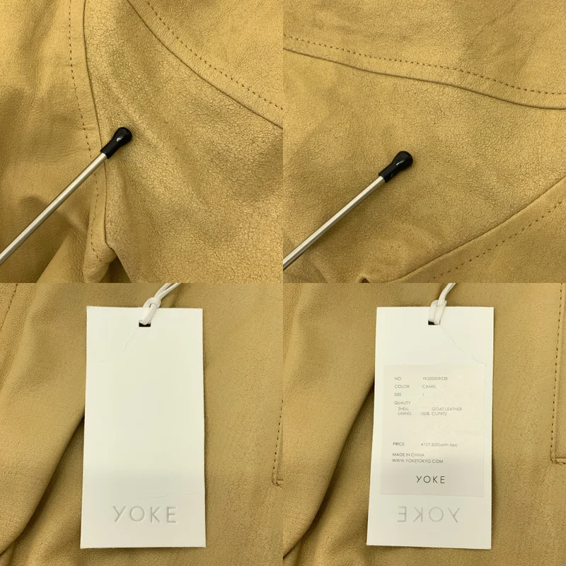 YOKE / ヨーク | Leather Zip Blouson レザー ジップブルゾン ジャケット | 1 | メンズ