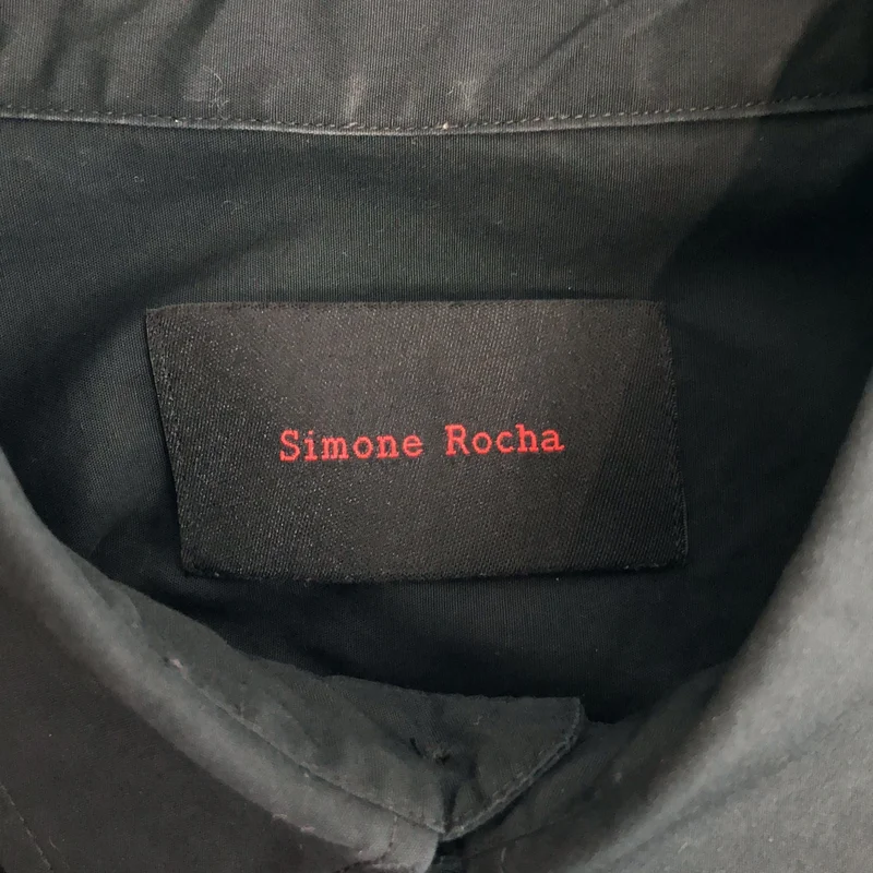 Simone Rocha / シモーネロシャ | コットンポプリン アシンメトリー ギャザーシャツ | S | レディース
