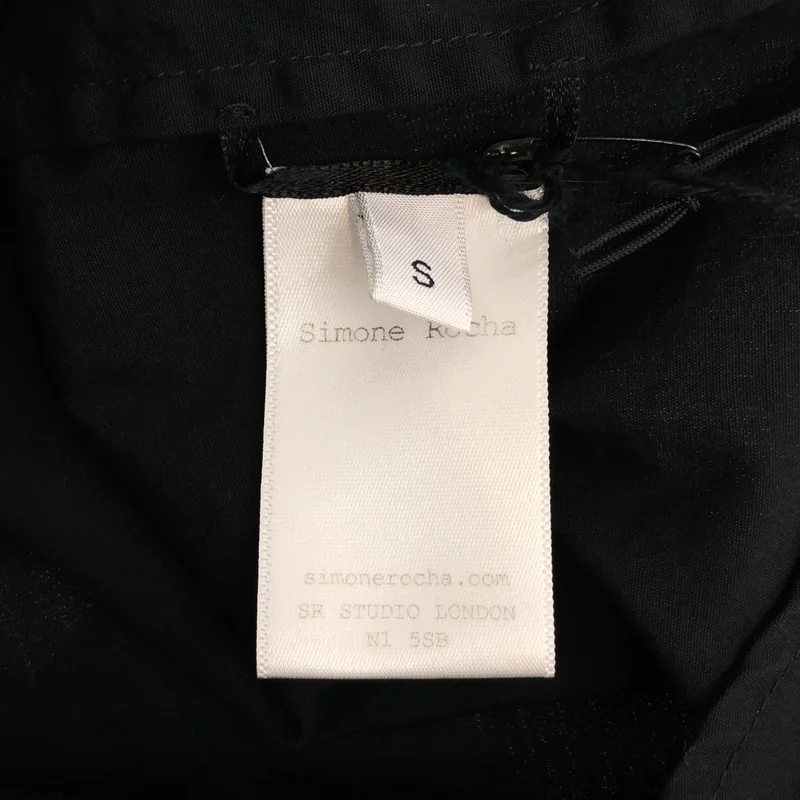 Simone Rocha / シモーネロシャ | コットンポプリン アシンメトリー ギャザーシャツ | S | レディース