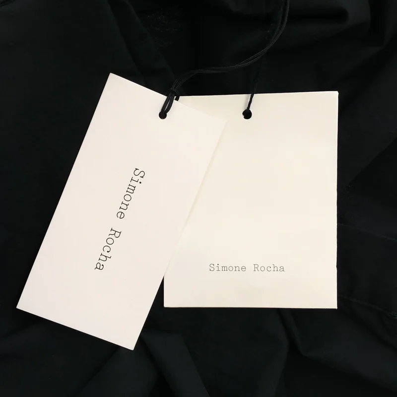 Simone Rocha / シモーネロシャ | コットンポプリン アシンメトリー ギャザーシャツ | S | レディース